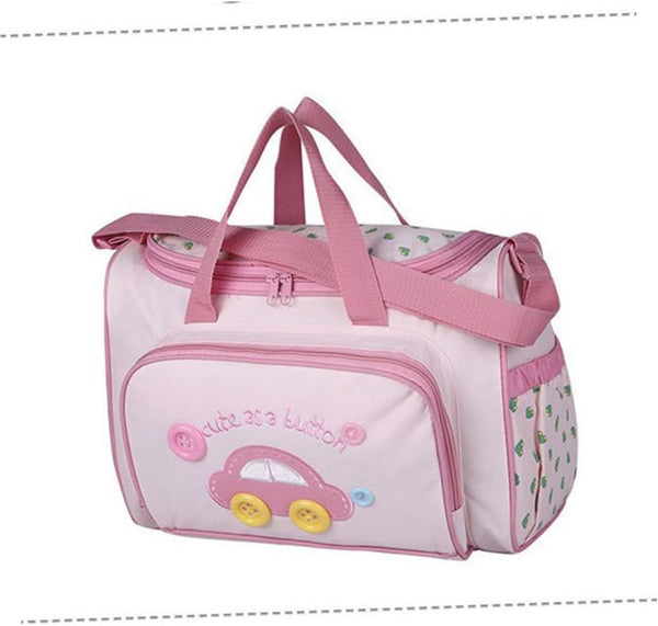 Large Capacity Diaper Bag Set with Changing Pad Shoulder Strap and Stylish