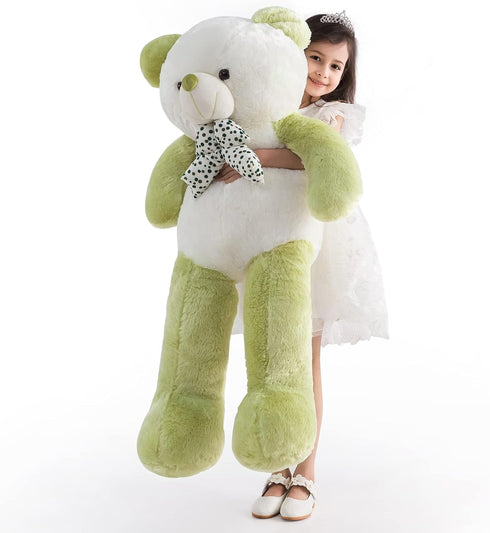 Big Teddy Bear Stuffed Animal, 4 Feet Extra Large Green Plush Toy for Girls, Mother's Day, Birthday Gift