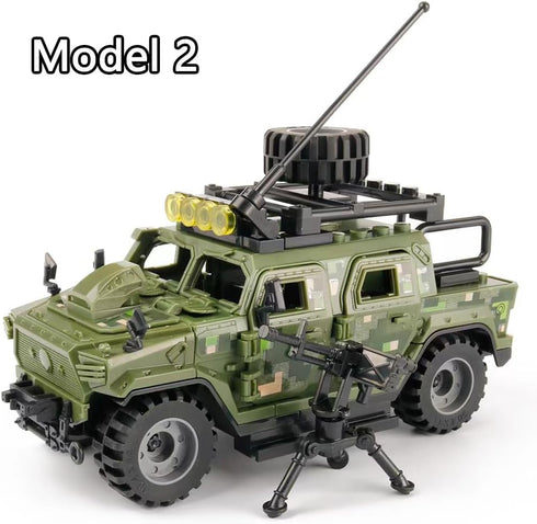 Armored Vehicle Building Block - Military Vehicle Toys for Ages 6-12, Army Brick Model Gifts for Boys