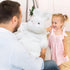 ARELUX 22in Large Bunny Plush Stuffed Animal Hugging Pillow - Soft Giant Fluffy Pillow for Friends Dormitory