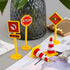 RUIYDZ 28pcs Construction Cake Topper Birthday Cake Toppers Construction Birthday Party Supplies Large Crane Excavator
