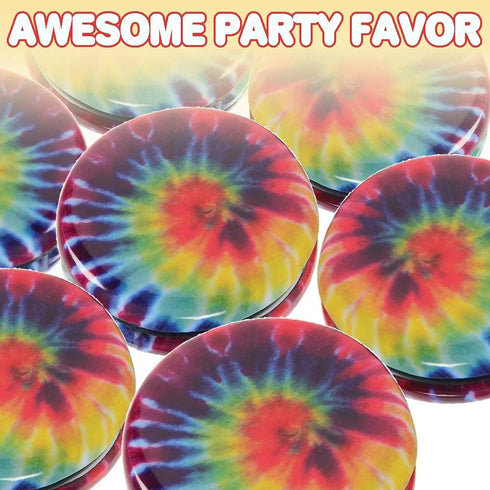 ArtCreativity Rainbow Yoyos for Kids, Pack of 12 Metal Yo-Yo Toys with Colorful Designs, Birthday Party Favors