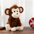 HollyHOME Plush Monkey Stuffed Animals, 12 Inch Cute Brown Monkey Toys, Birthday Gifts for Kids