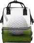 OUSIKA Golf Ball Print Diaper Bag Multifunction Laptop Backpack Travel Daypacks Large Nappy
