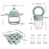 Baby Fruit Feeder & Breastmilk Popsicle Mold Set – 3 Pack Silicone Teething Relief Kit with Pacifier, Freezer Tray