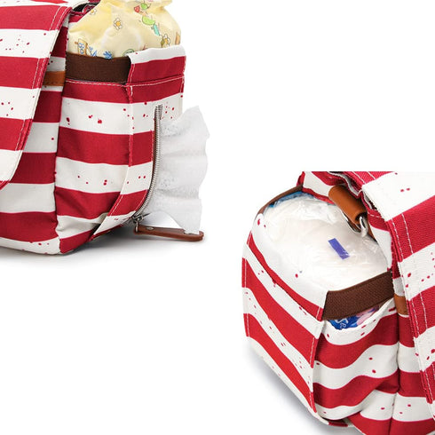 Baby Diaper Stroller Bag, Classic Stripes Diaper Caddy Tote for Baby Stroller