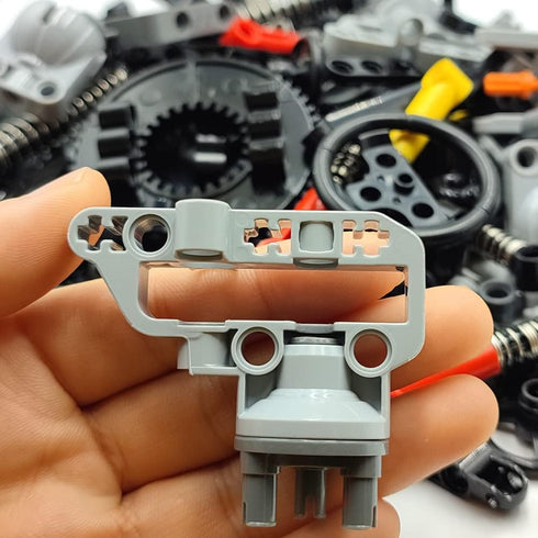 DSPITWOD MOC Technical Wheels Connectors, Rack Gear Car Building Brick Accessories, STEM Learning Kits for Kids