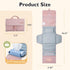 mommore Portable Changing Pad for Newborn Expandable Diaper Changing Pad with Wipes Pockets Water Resistance Baby