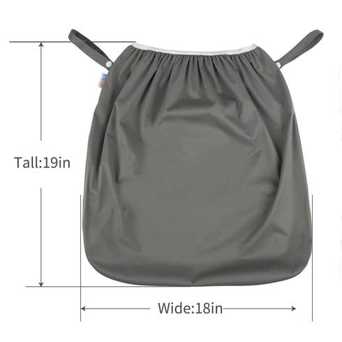 Size5 LLS-B2629 ALVABABY Reusable Diaper Pail Liner for Cloth Diaper,Rubbish Bag,Laundry,Kitchen Garbage Cans (Black