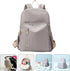 Mommy Backpack Commuting Backpack Large Capacity Waterproof Diaper Bag for Moms with Insulated Bottle Pouch Stroller