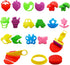 Set 44 FRIMOONY Dough Tools for Kids, Various Plastic Animal Molds, Rolling Pins, for Creative Dough Cutting, Pieces