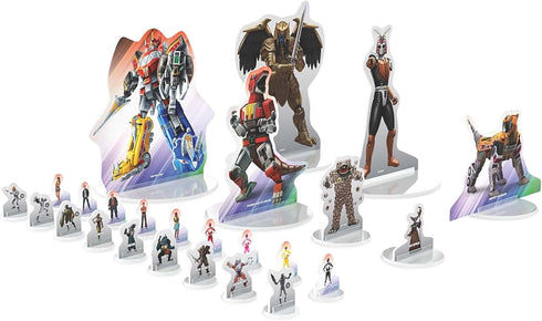 Power Rangers RPG Accessory: Standee Pack #1 - 191 Color Standees, 28 Plastic Bases