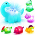 TOY Life Light Up Dinosaur Bath Toys for Kids 3 4 5 8, No Hole Bath Toys for Toddlers, Baby Bath Time Toys