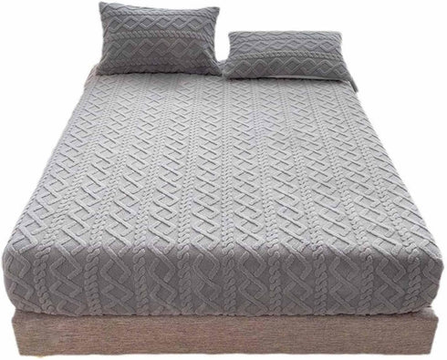 UFAGFDA Magic Velvet Mattress Cover - Lyvara Luxury Mattress Covers | Soft Cotton Bedspread | Non-Slip | Dust Cover