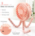 3 Suteng Stroller Fan Flexible Tripod Clip On Baby Fan, Battery Operated Mini Portable Handheld Fan for Car Seat Crib