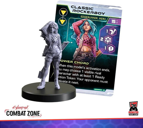 Monster Fight Club Cyberpunk Red Combat Zone Miniatures Expansion - Edgerunners 1 Starter Gang