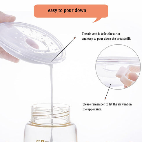 Breast Shells Milk Collector, with a Storage Organizer Box for Breastfeeding Nursing Mum, Collect Leaking