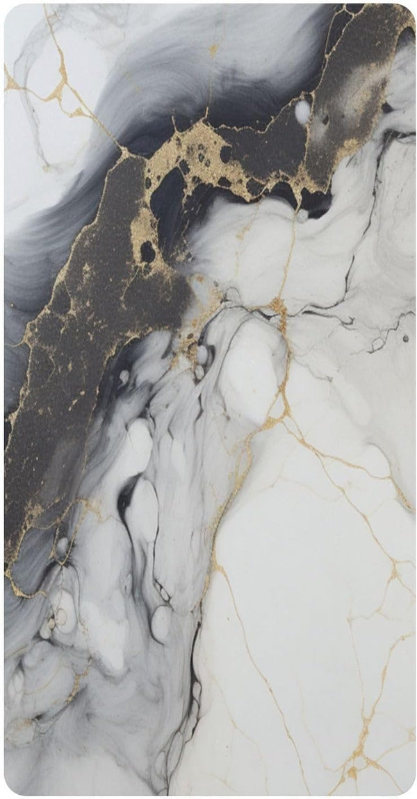 Bseiialft White Black Marble Crib Sheets for Boys Girls Soft and Breathable Cotton