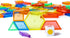 140 Pcs Translucent Pattern Blocks, Educational Light Table Manipulatives for Fun Geometric Shapes