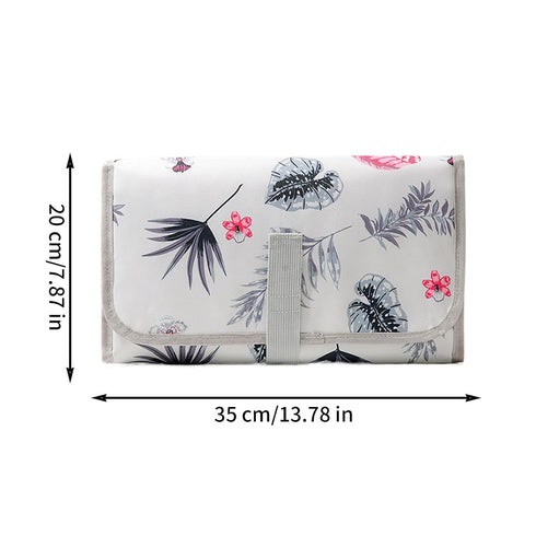 Generic Diaper Changing Pad Portable Infant Changer Mat, Slim Travel Accessory with Storage Pocket | Car Seat Organizer