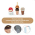 Counter Set 21 3+ UMU Wooden Ice Cream Play Toy - Pretend Kitchen Accessories for Kids, Interactive PretendFood