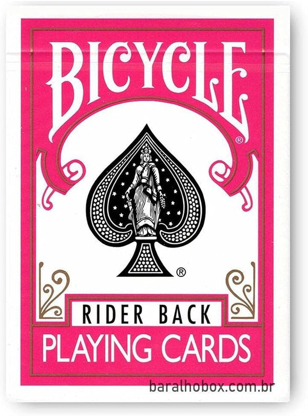 Bicycle Rider Back Fuchsia Deck