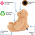 Vermont Teddy Bear 13 Inch Super Soft Plush Bear, Buttercream Color