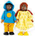 Set 6 Set| 4.3" 3.5" Hape African American Wooden Doll House Family| Dollhouse People of Action Figure Wire Adults: H;