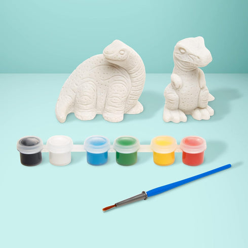Melissa & Doug Created by Me! Dinosaur Figurines Craft Kit, 2 Resin Dinosaurs