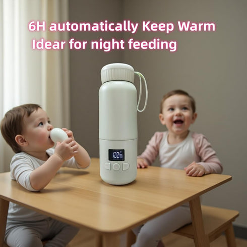 Wdcme 11 Portable Bottle Warmer for Travel, Ounces Portable Baby Bottle Warmer with Fast Heating & Long Battery Life