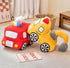 XIZHI Car Plush Toy Soft Stuffed Car Plush Pillow Toy CuteTractor Cartoon Throw Pillow Plushie Gifts for Kids Birthday