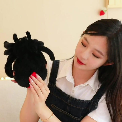 Plush Spider Stuffed Animal Toy, Soft 10 inch Kawaii Halloween Plush Spider for Kids and Adults