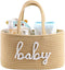 ZOMBATI Baby Diaper Caddy Organizer, Nursery Storage Bin Basket for Baby Shower and
