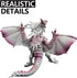 4 Inch Realistic Detail Dragon Toy Set, 12 Pcs Mini Dragon Figures with Gift Box for Kids