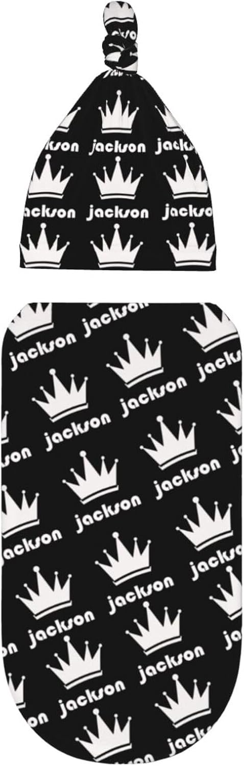Generic Custom Baby Swaddle Blanket with Name, Personalized Nursery Blankets, Customized Newborn Gifts,