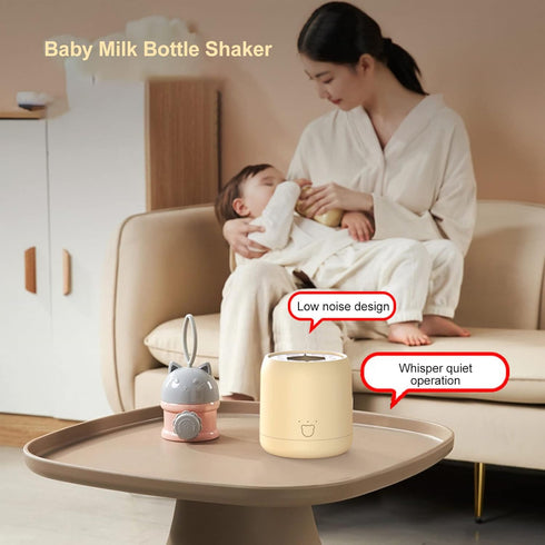 Electric Automatic Infant Bottle Mixer, USB Charging Baby Milk Bottle Shaker for Travel