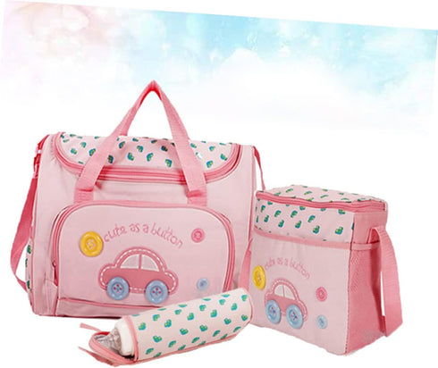 ULDIGI 4-in-1 Set Backpack Diaper Bag Large Capacity Multi Functional Travel Portable