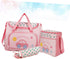 ULDIGI 4-in-1 Set Backpack Diaper Bag Large Capacity Multi Functional Travel Portable