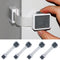 Child Proof Cabinet Locks, 4 Pack for Drawer Cupboard Dishwasher Pantry Toilet, Adhesive Safety Baby Proofing Fridge
