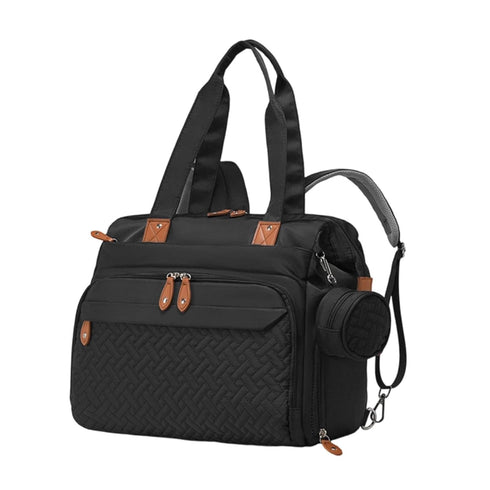 KiBcsLic Backpack Mommy, Diaper Bag Pacifier Case Oxford Cloth Holder Waterproof with Shoes Compartment Travel Bag