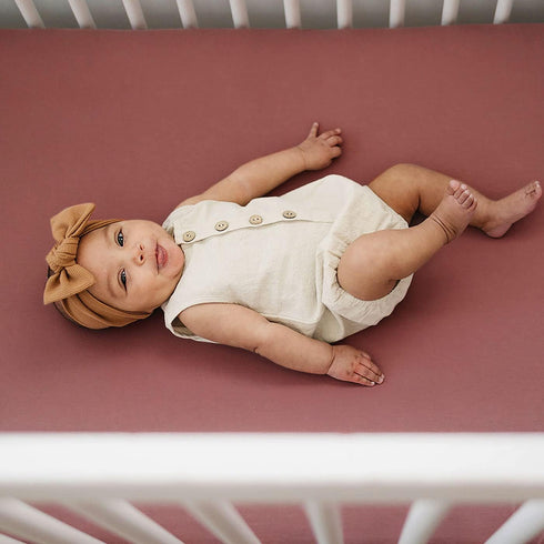1 Pack, 100% 52" 28" GRSSDER Soft Muslin Crib Sheet Cotton Crib Sheets for Boys and Girls, Fit Standard Crib Mattresses