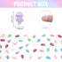 HOMICO 200 Pieces Mini Jellyfish Decor for Crafts Dollhouse Miniatures Tiny Jelly Fish Beach Christmas Decorations