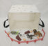 Rectangular Canvas Storage Bin, Waterproof Nursery Hamper with Handles, Gift Basket for Home and Office