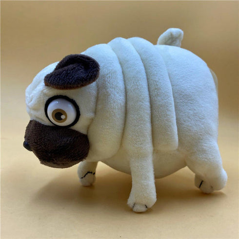 Hilarious Pug Stuffed Animal - 6" Funny Ugly Cute Pug Dog Plush Toy for Kids Boys Adults Birthdays Gift