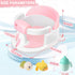 Gotof 6 Baby Bath Seat for Babies Months & up, Non-Slip Toddler Bath Seats for Babies Sitting Up,Safe Infant & Newborn