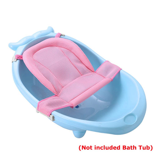 Baby Bath Support Seat Net for Newborn, Adjustable Non-slip Shower Mesh Bath Sling for 0-3 Years (Bathtub Not Included)