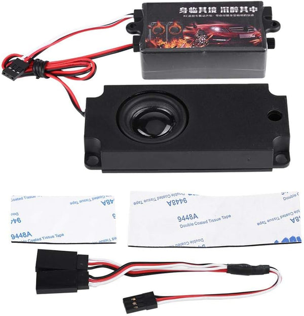 Engine Sound Simulator, RC Car Engine Sound Simulated Module Set with Speaker for 1/10 Vehicle Cars Model