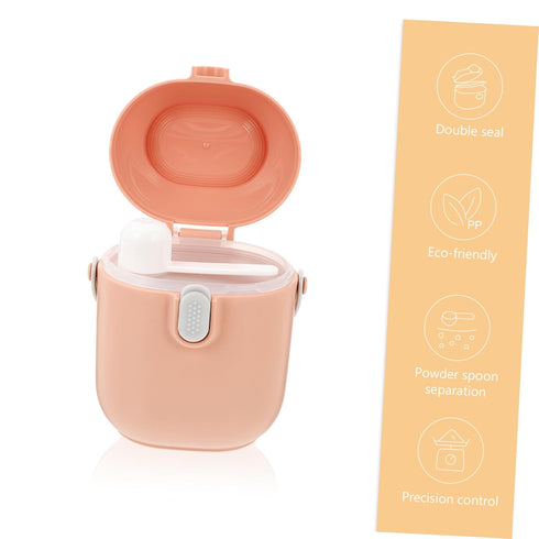 GALPADA Portable Formula Dispenser with Spoon Sealed Milk Powder Holder Double Design for Sanitary Storage Durable
