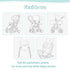 KAKIBLIN Toddler Head and Body Support Pillow for Car Seats and Strollers - Gray Star Design