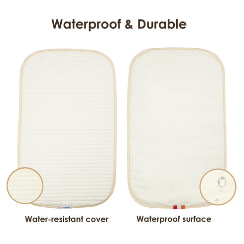 Portable Diaper Changing Pad-Quilted Thicker Waterproof Changing Pad-Change Pad Liner Bed Pad Play Mat-Travel Diaper